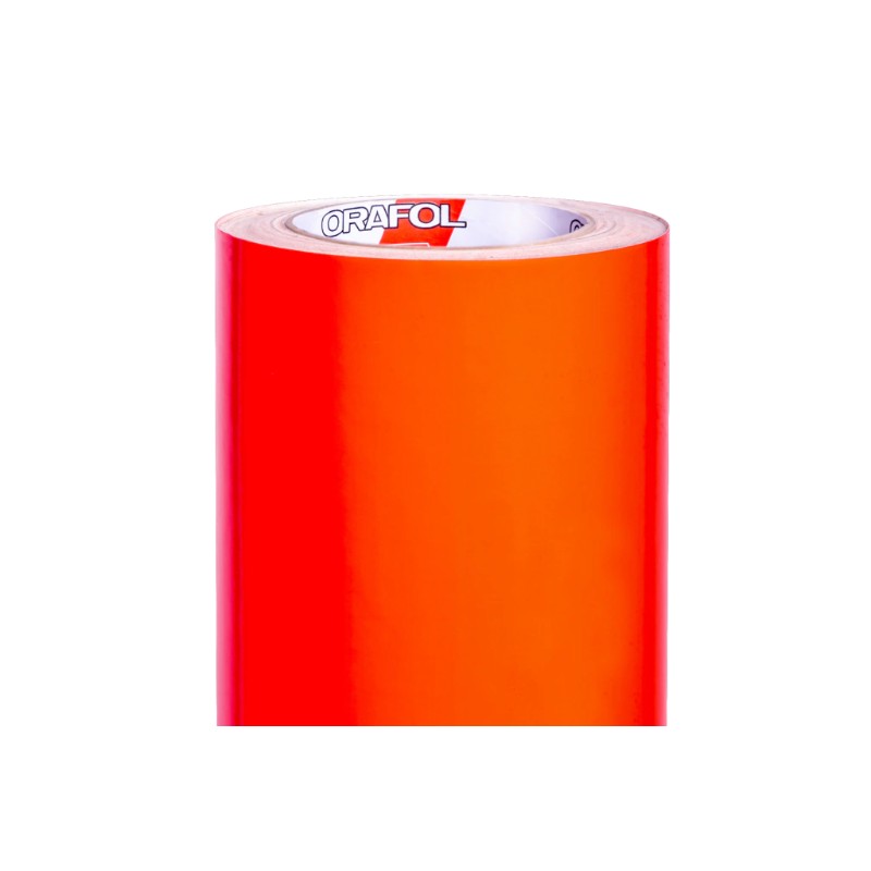 VINILO ORACAL 6510 039 Fluorescent Red (Rojo Fluo) Glosy 63 cm x metro lineal