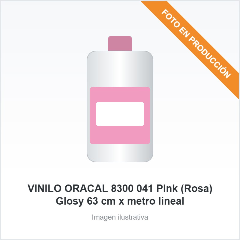 VINILO ORACAL 8300 041 Pink (Rosa) Glosy 63 cm x metro lineal