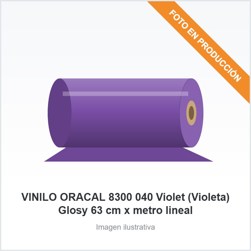 VINILO ORACAL 8300 040 Violet (Violeta) Glosy 63 cm x metro lineal