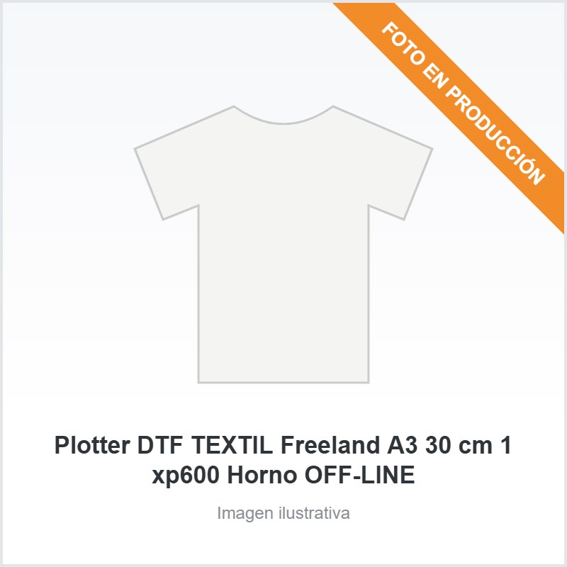 [342] Plotter DTF TEXTIL Freeland A3 30 cm 1 xp600 Horno OFF-LINE