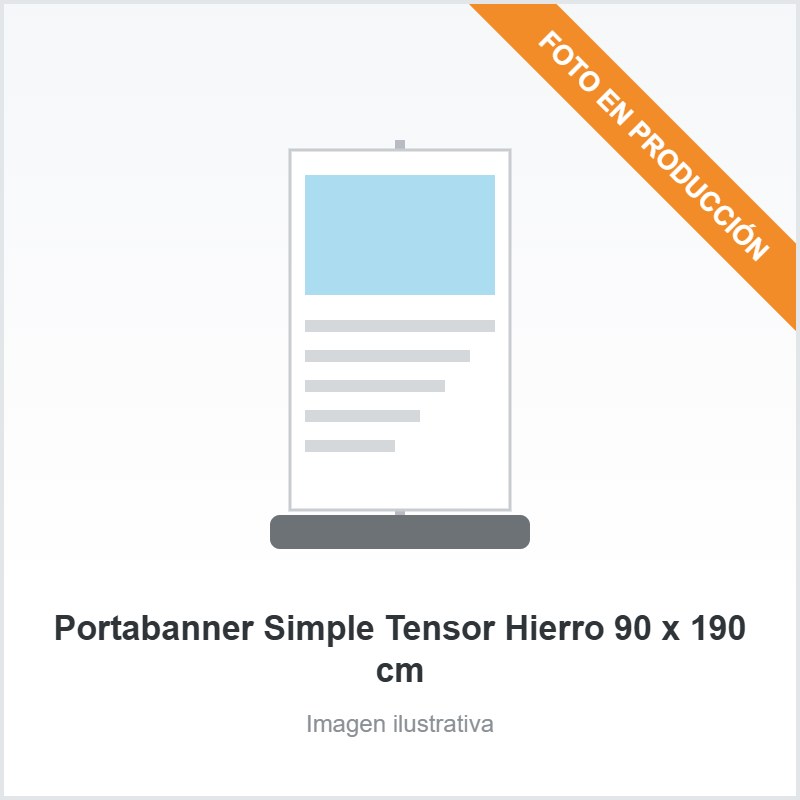 Portabanner Simple Tensor Hierro 90 x 190 cm