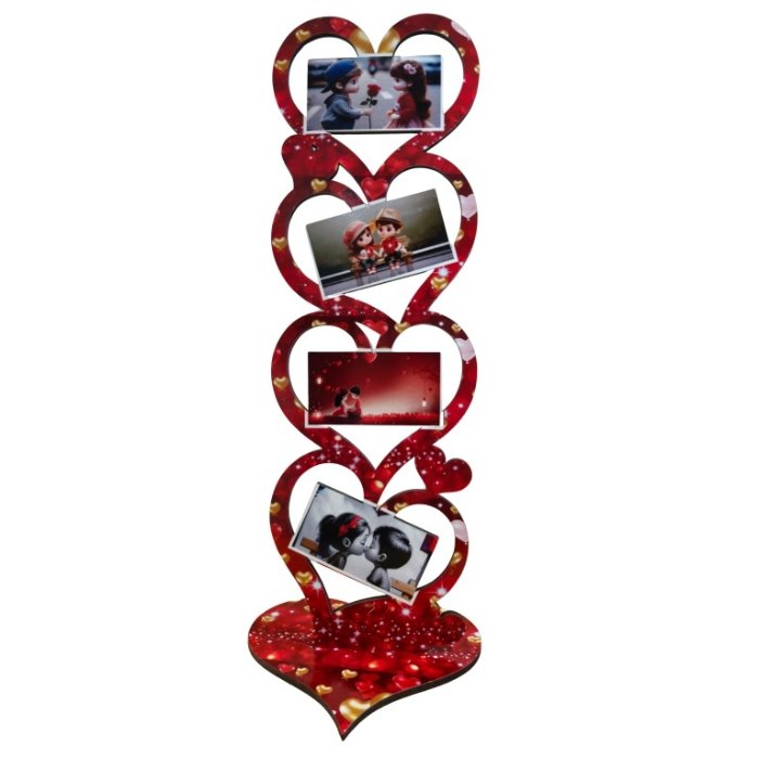 [453] PortaRetrato Corazon 28 x 9.5 cm Madera Ipa
