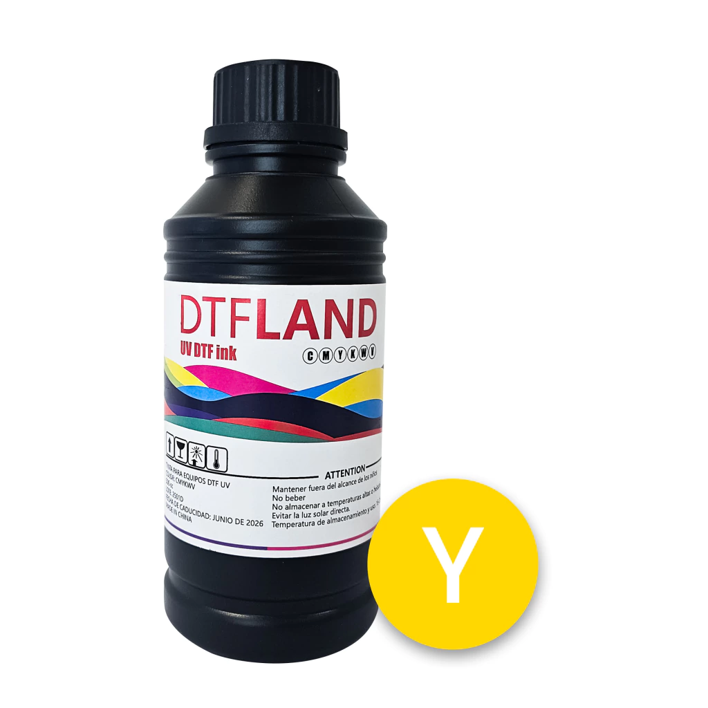 [587] Tinta DTF UV Rigidos Free 500 ml color AMARILLO