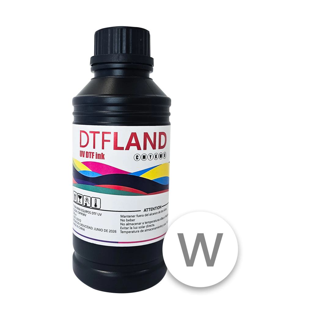 [588] Tinta DTF UV Rigidos Free 500 ml color BLANCO