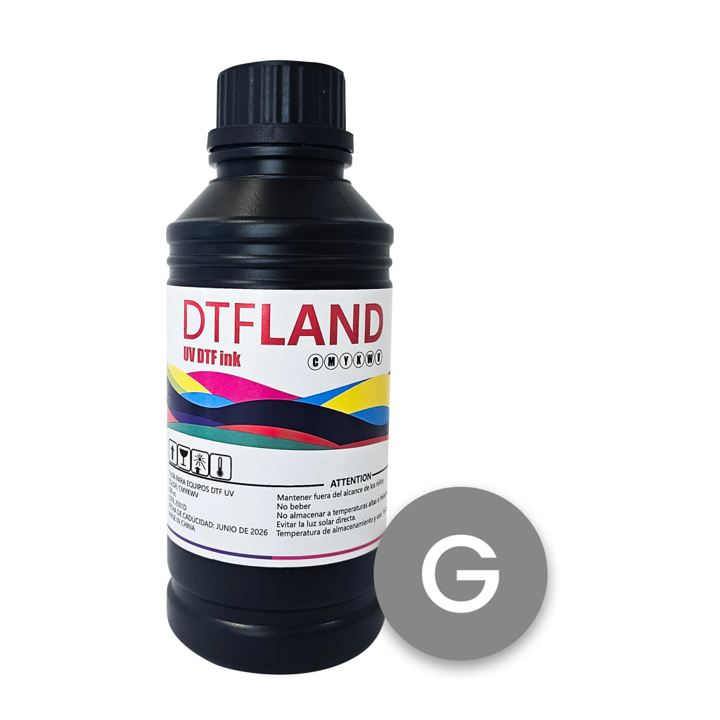 [589] Tinta DTF UV Rigidos Free 500 ml color GLOSS BARNIZ