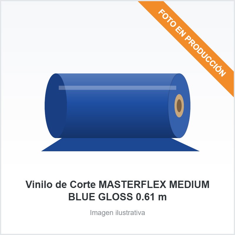 [638] Vinilo de Corte MASTERFLEX MEDIUM BLUE GLOSS 0.61 m