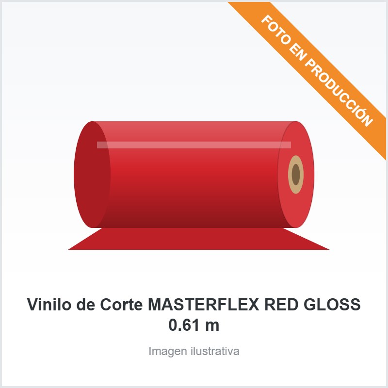 [639] Vinilo de Corte MASTERFLEX RED GLOSS 0.61 m