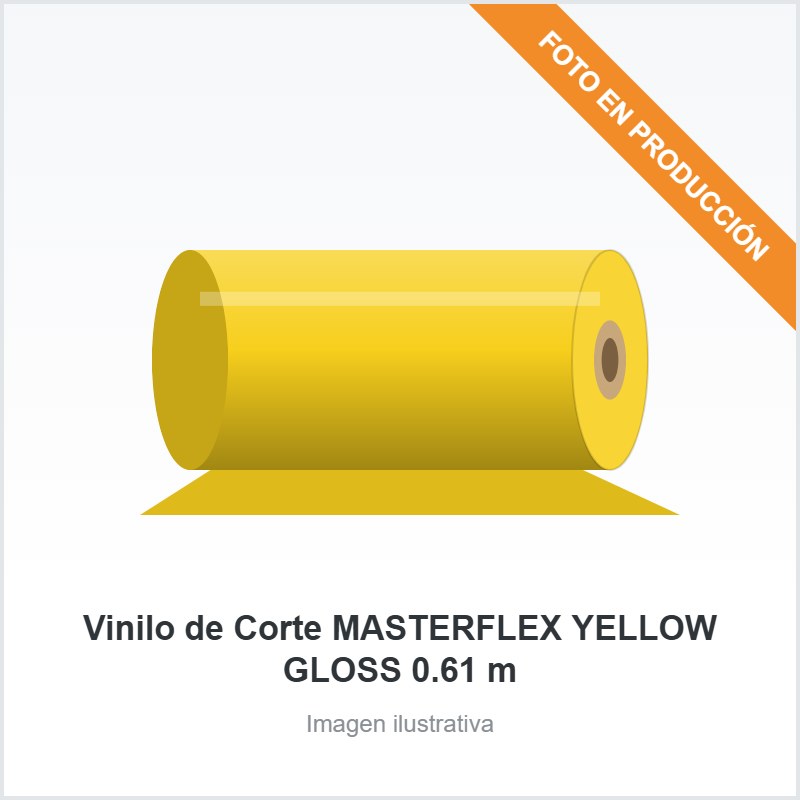 [641] Vinilo de Corte MASTERFLEX YELLOW GLOSS 0.61 m