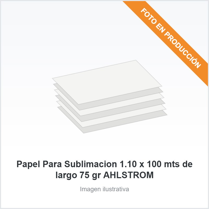 [761] Papel Para Sublimacion 1.10 x 100 mts de largo  75 gr AHLSTROM