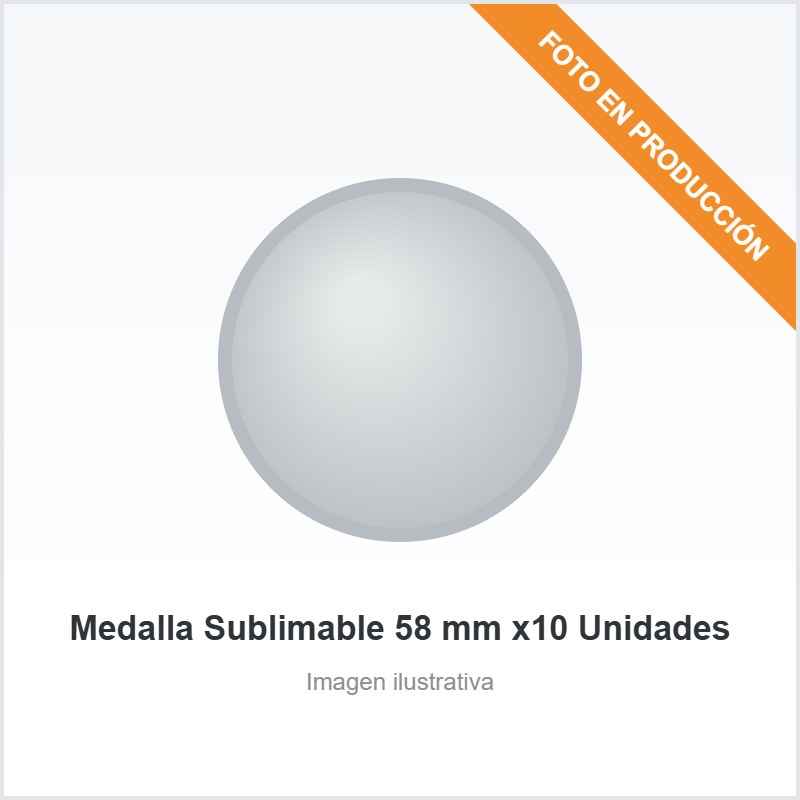 [984] Medalla Premio Sublimable 58 mm
