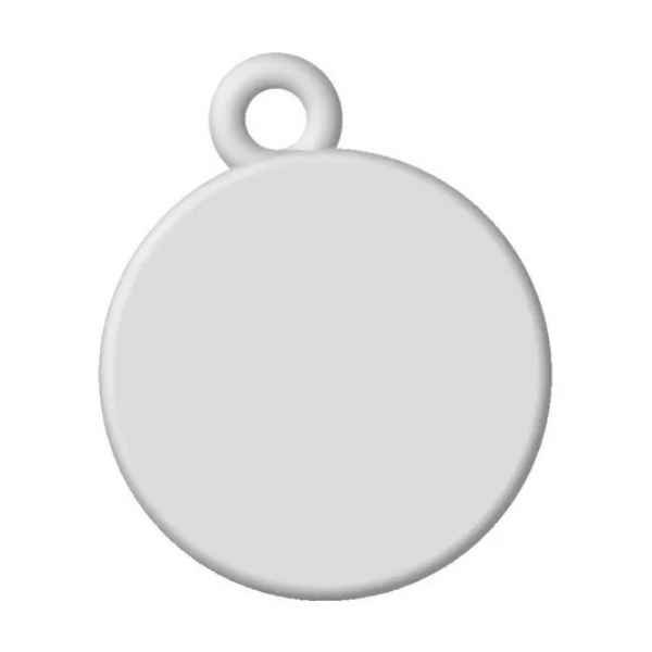 [998] Llavero Polimero Circulo con Ojal 40 mm