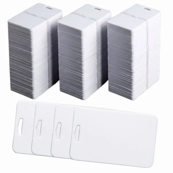 [1006] Credencial Polimero Vertical con Orificio 83 x 53 mm