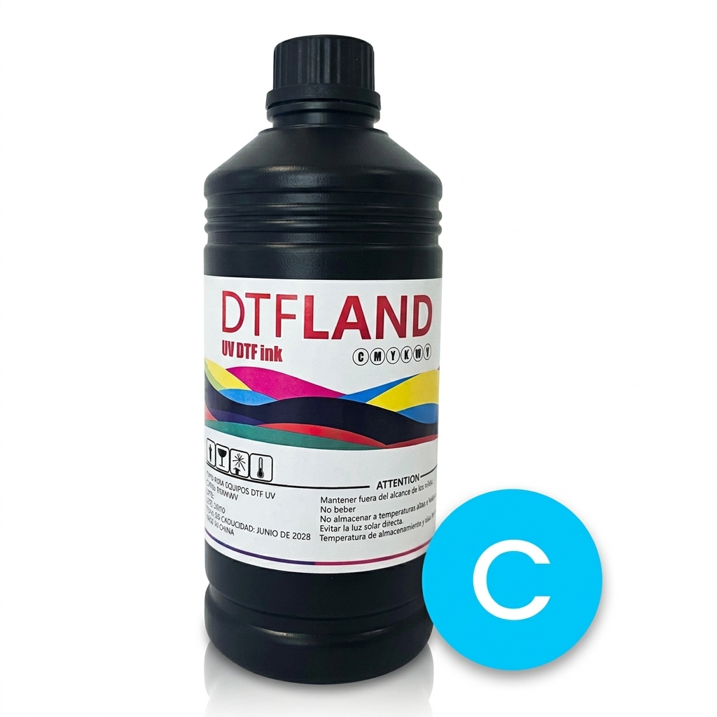 [1202] TINTA UV FREE ROLL PARA CABEZAL Epson Color CIAN x 1000 ml