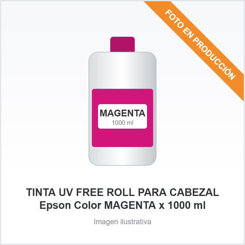 [1203] TINTA UV FREE ROLL PARA CABEZAL Epson Color MAGENTA x 1000 ml