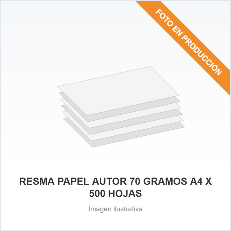 [1329] RESMA PAPEL AUTOR 70 GRAMOS A4 X 500 HOJAS