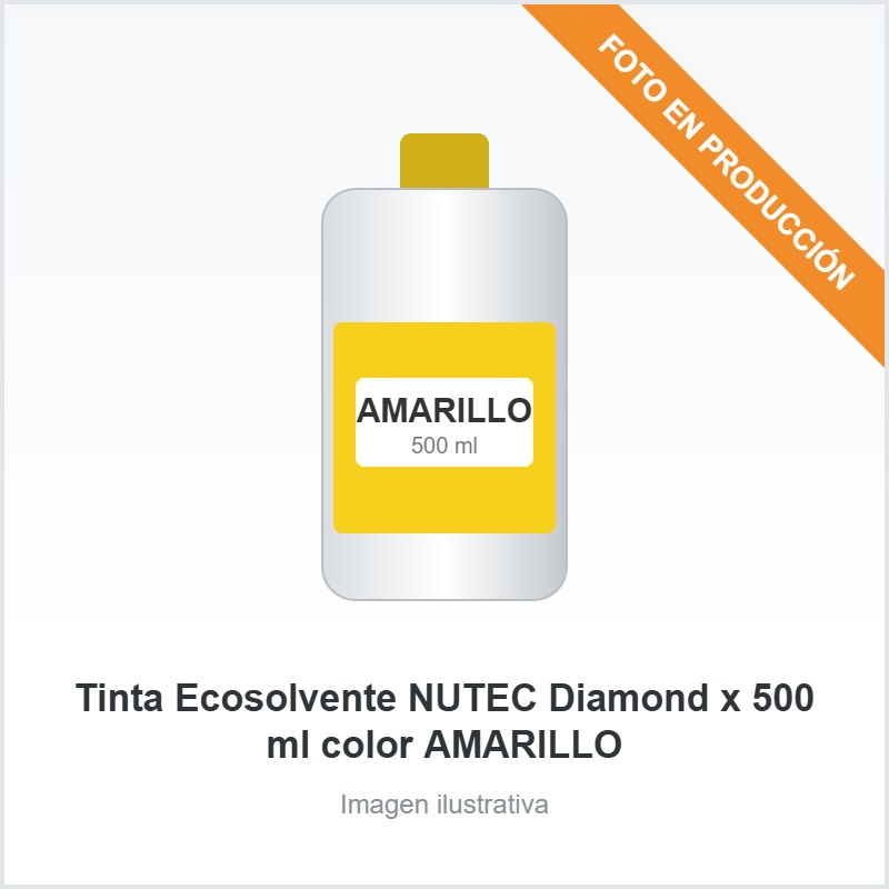 [2745] Tinta Ecosolvente NUTEC Diamond x 500 ml color AMARILLO