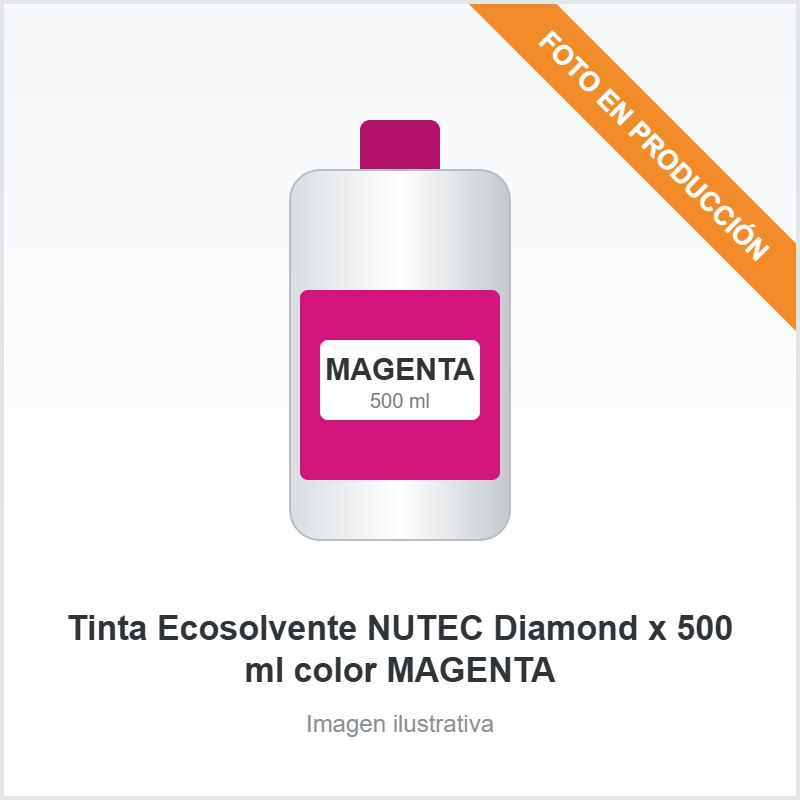 [2747] Tinta Ecosolvente NUTEC Diamond x 500 ml color MAGENTA