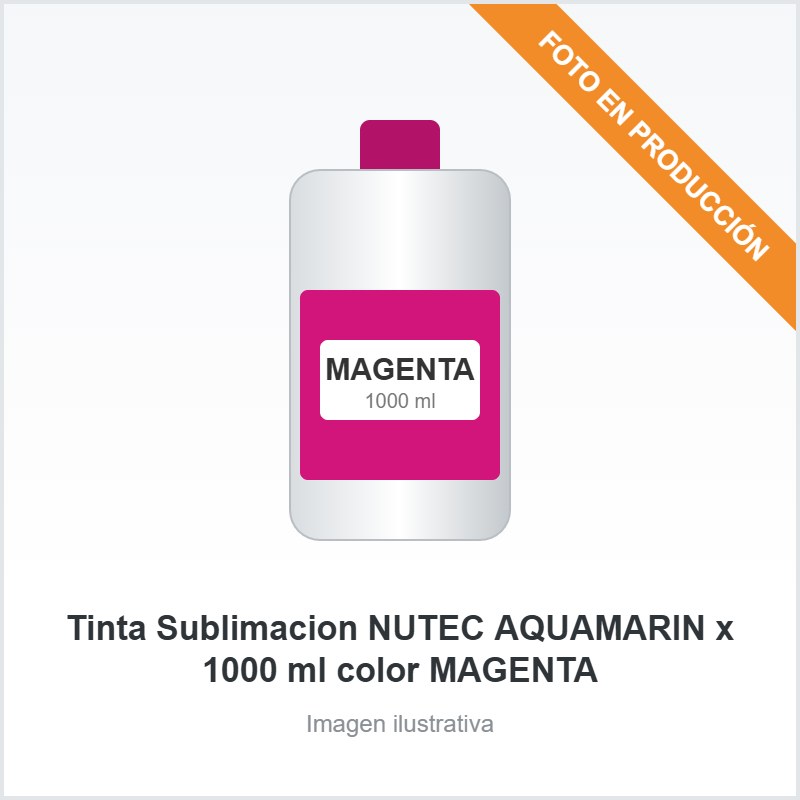 Tinta Sublimacion NUTEC AQUAMARIN x 1000 ml color MAGENTA