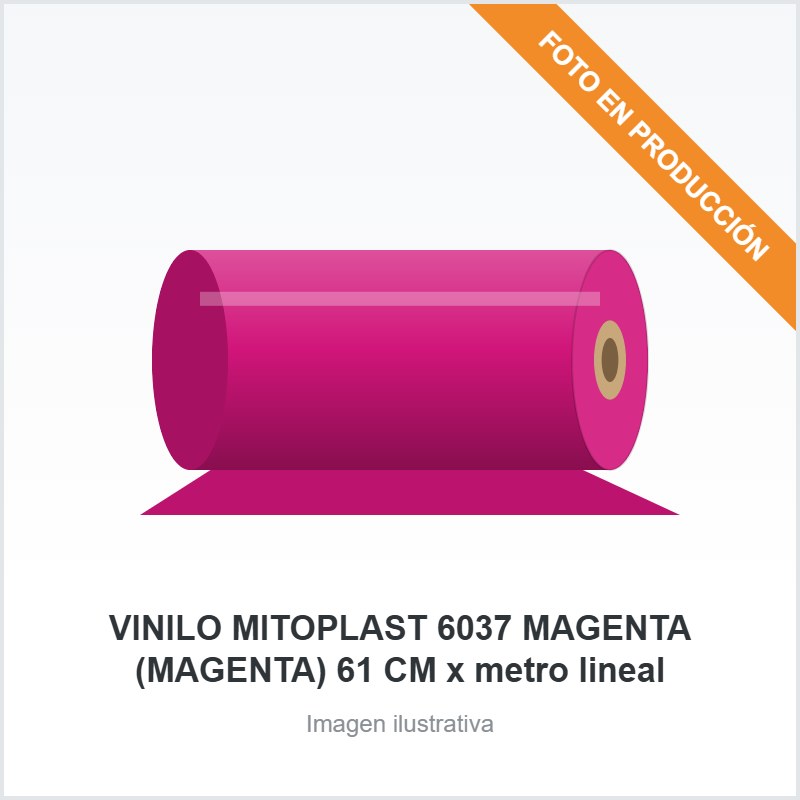 [3006] VINILO MITOPLAST 6037 MAGENTA (MAGENTA) 61 CM x metro lineal