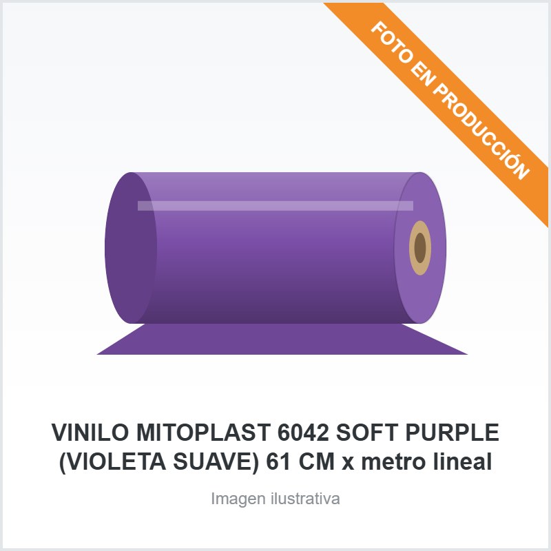 [3011] VINILO MITOPLAST 6042 SOFT PURPLE (VIOLETA SUAVE) 61 CM x metro lineal