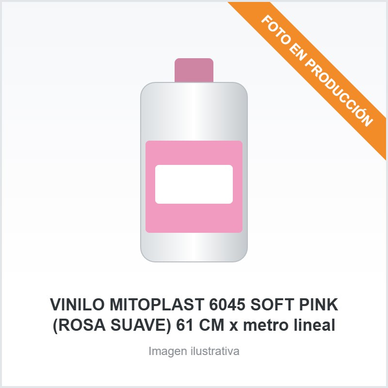 [3012] VINILO MITOPLAST 6045 SOFT PINK (ROSA SUAVE) 61 CM x metro lineal