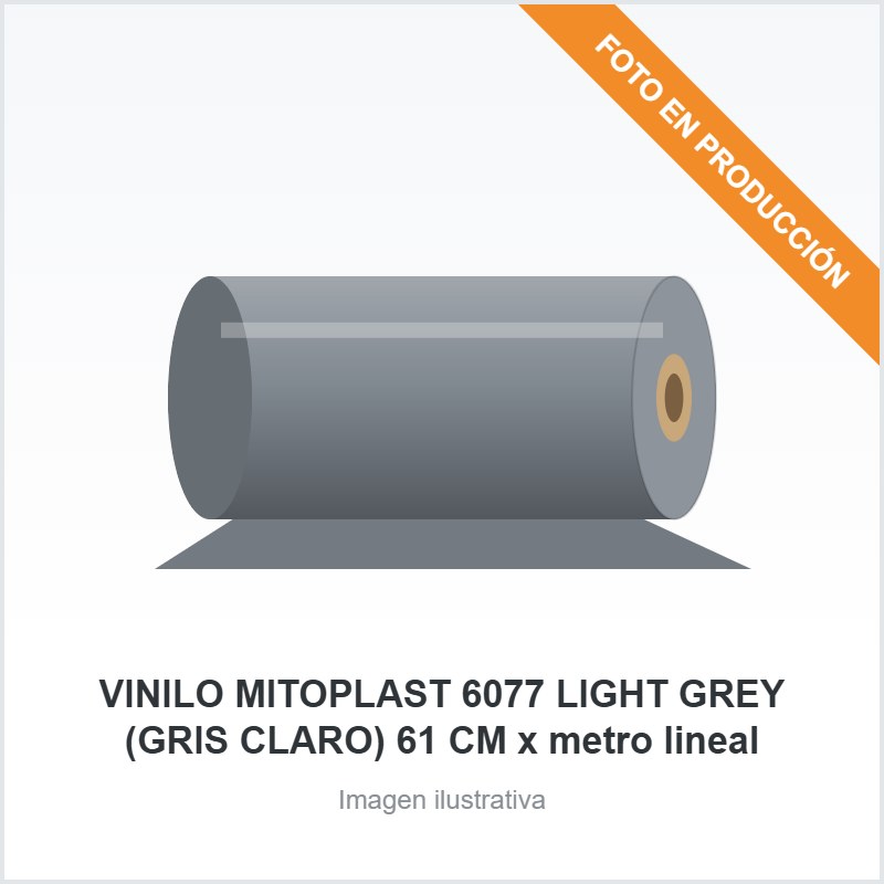VINILO MITOPLAST 6077 LIGHT GREY (GRIS CLARO) 61 CM x metro lineal