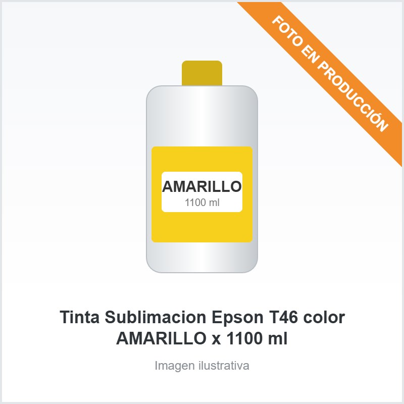 [3066] Tinta Sublimacion Epson T46 color AMARILLO x 1100 ml