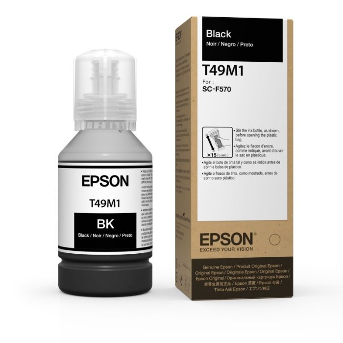 [3162] Tinta Sublimacion Epson T49 para F570 F170 color NEGRO x 140 ml