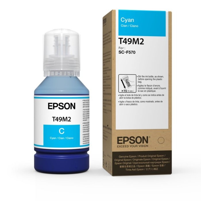 [3163] Tinta Sublimacion Epson T49 para F570 F170 color CIAN x 140 ml