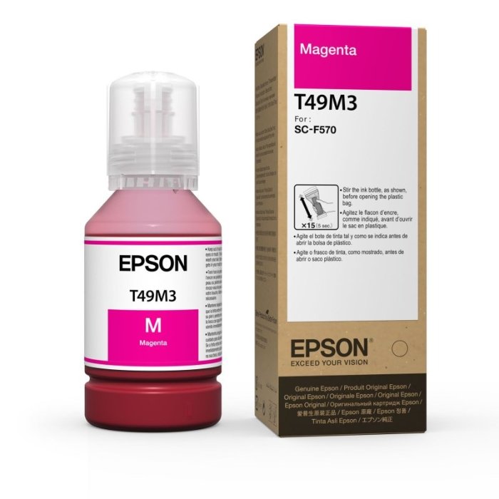 [3164] Tinta Sublimacion Epson T49 para F570 F170 color MAGENTA x 140 ml