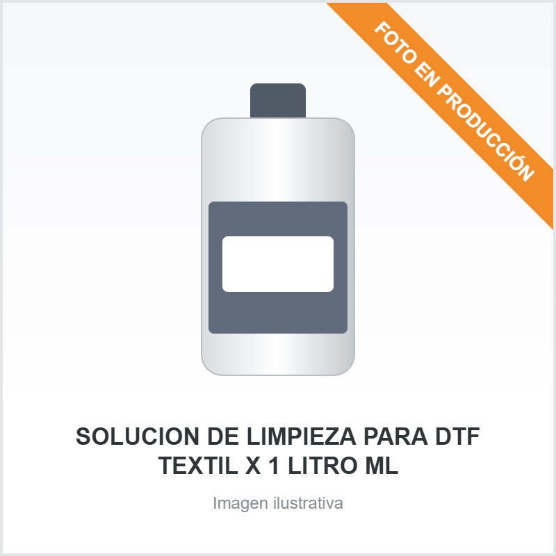 [3258] SOLUCION DE LIMPIEZA PARA DTF TEXTIL X 1 LITRO ML