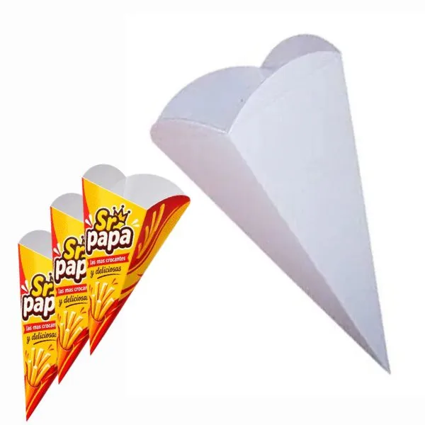 [3314] CONO DE PAPA BLANCO X20U