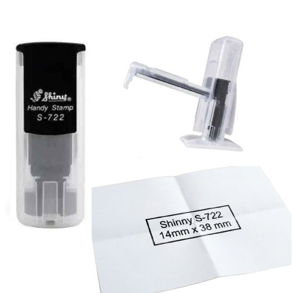 [3381] Sello Pocket SHINY 722 38 x 14 mm color BLANCO TRANSPARENTE