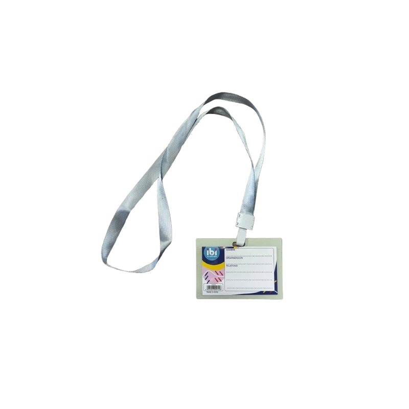 [3555] PORTA CREDENCIAL PERSONAL 130 X 80 mm CON HILO