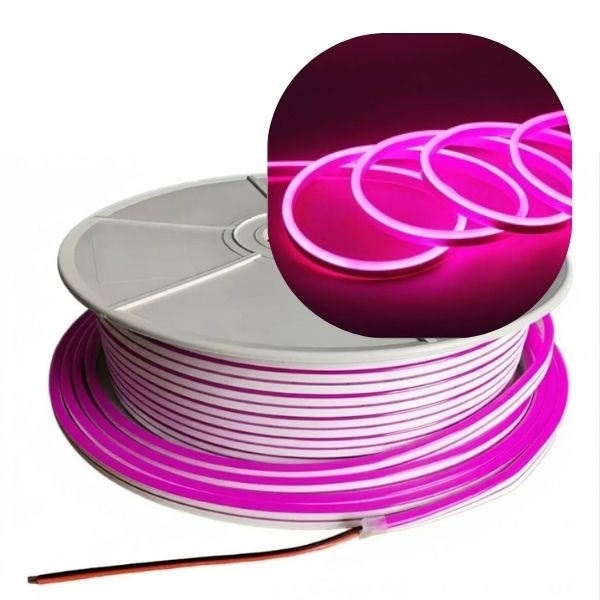 [3816] Neon Led 1era Generacion 6 x 12 mm 12V FUCSIA