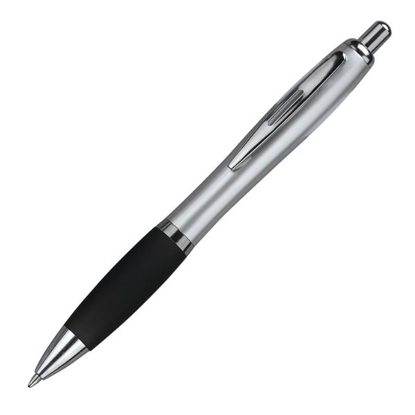[3825] boligrafo k750 PLASTICO CUERPO COLOR METAL GRIP NEGRO
