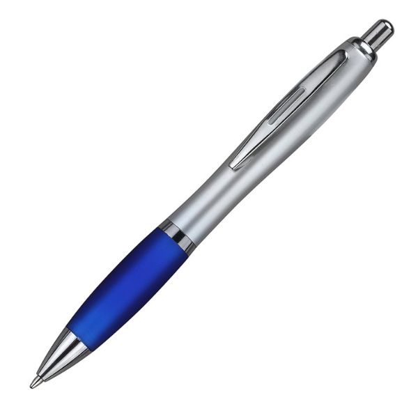 [3826] boligrafo K750 PLASTICO CUERPO COLOR METAL GRIP azul