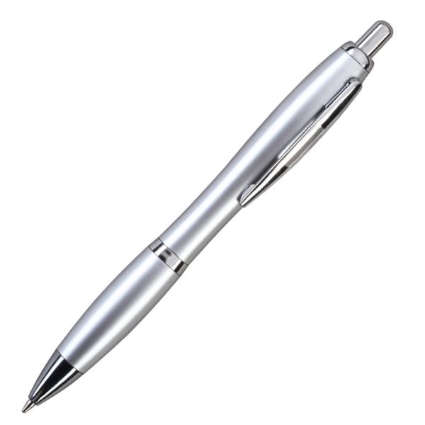 [3832] boligrafo K750 PLASTICO CUERPO COLOR METAL GRIP plata