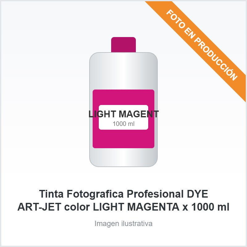 [4092] Tinta Fotografica Profesional DYE ART-JET color LIGHT MAGENTA x 1000 ml