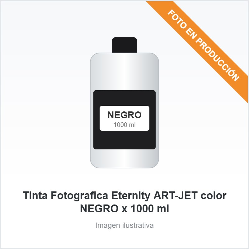 [4100] Tinta Fotografica Eternity ART-JET color NEGRO x 1000 ml