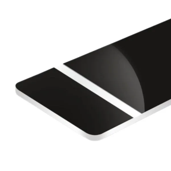 [4128] Bicapa NEGRO/Blanco 1.6 mm 0.60 x 1.20 metros