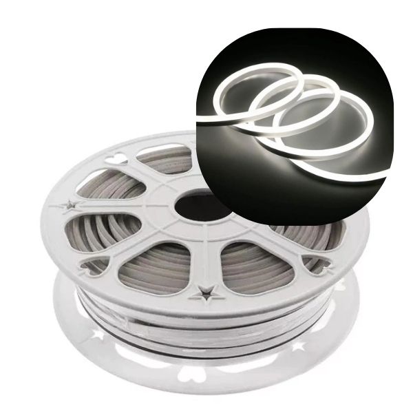 [4182] Neon Led 1era Generacion 6 x 12 mm 12V BLANCO FRIO