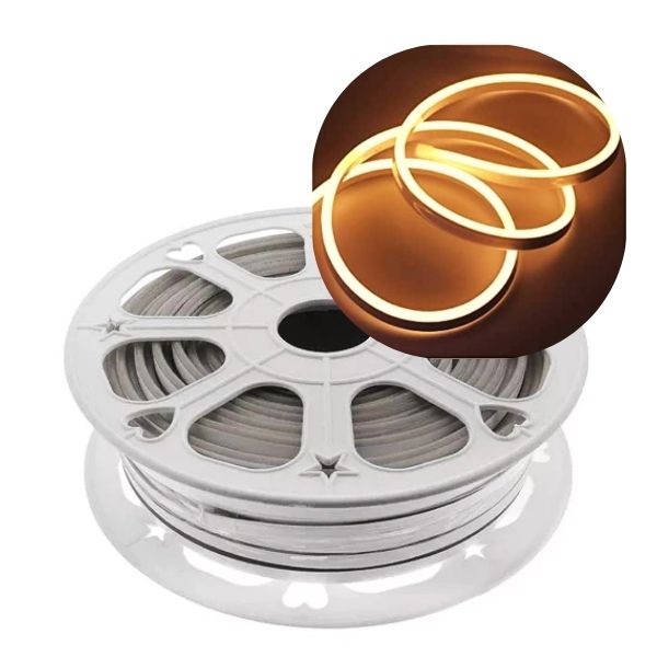 [4183] Neon Led 1era Generacion 6 x 12 mm 12V BLANCO CALIDO
