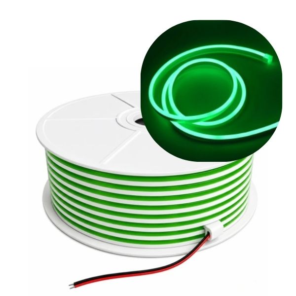 [4185] Neon Led 1era Generacion 6 x 12 mm 12V VERDE