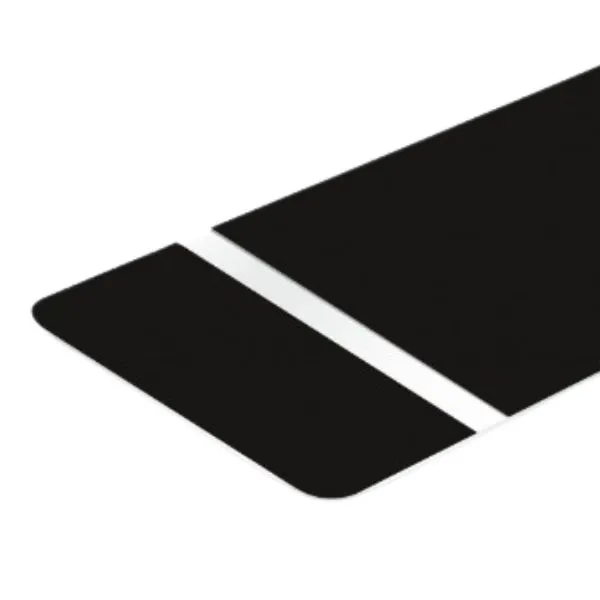 [4641] Bicapa NEGRO MATE/BLANCO 1.6 mm 1.20 x 0.60 metros