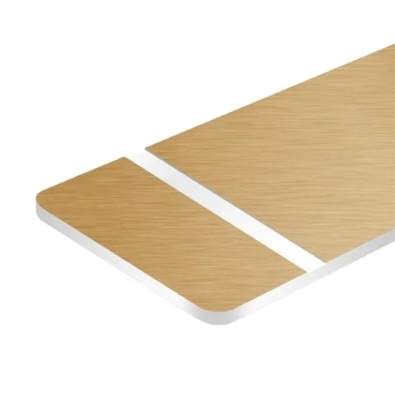 [4646] Bicapa Cepillado ORO/BLANCO 1.6 mm 0.40 X 0.60 metros