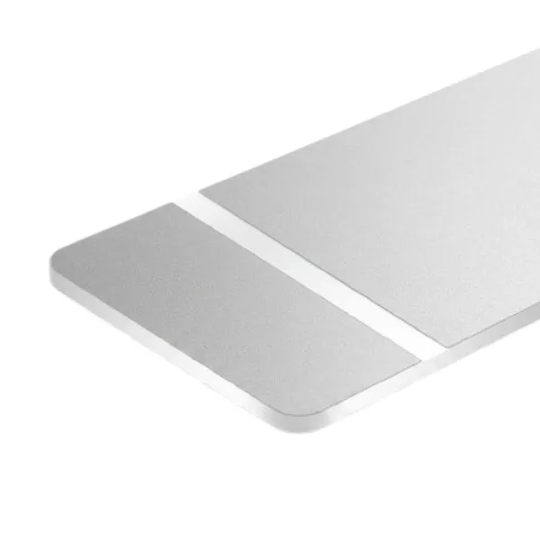 [4661] Bicapa PLATA MATE/BLANCO 1.6 mm 1.20 x 0.60 metros
