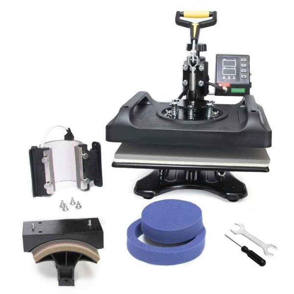 [4864] PLANCHA ESTAMPADORA COMBO MULTIFUNCION P8001 5 en 1 29x38 FREE