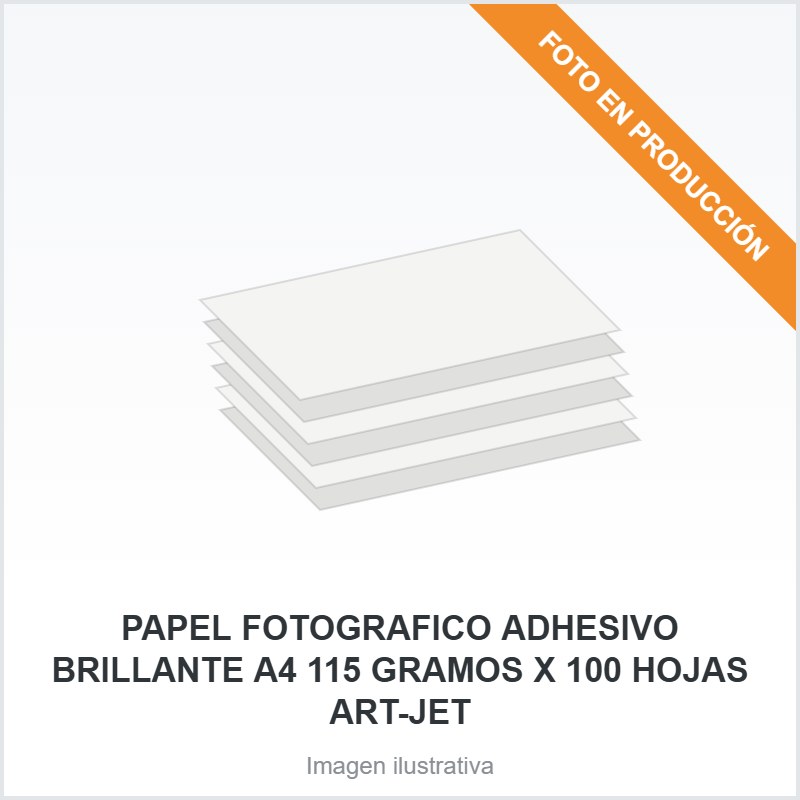 [5006] PAPEL FOTOGRAFICO ADHESIVO BRILLANTE A4 115 GRAMOS X 100 HOJAS ART-JET