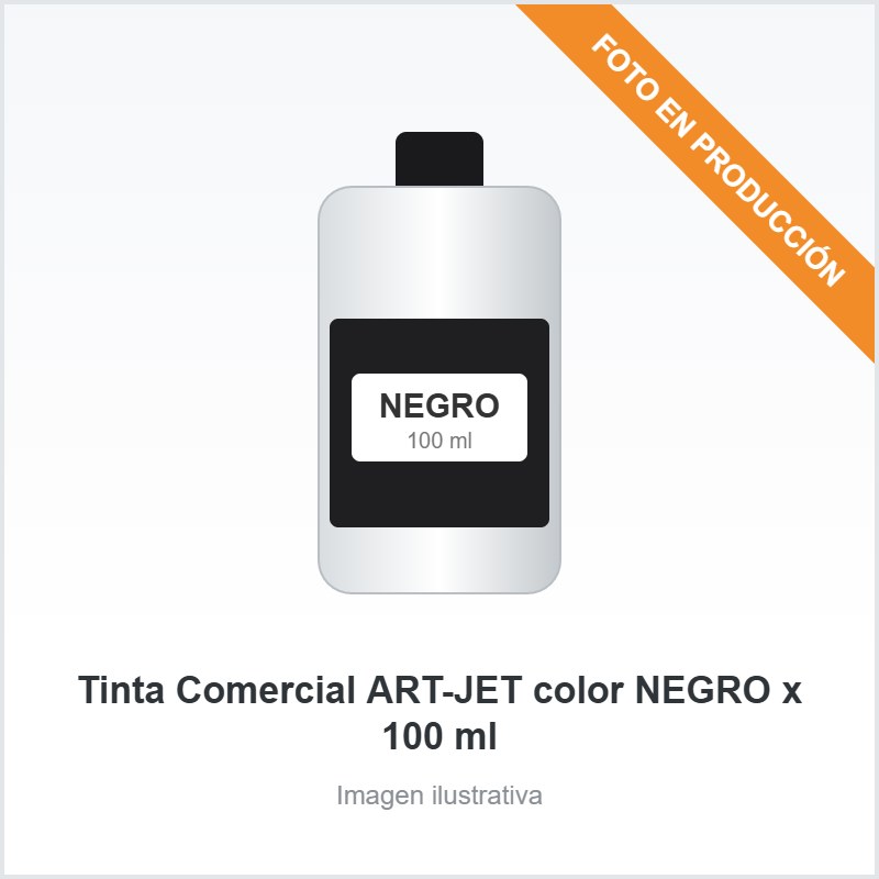 [5032] Tinta Comercial ART-JET color NEGRO x 100 ml